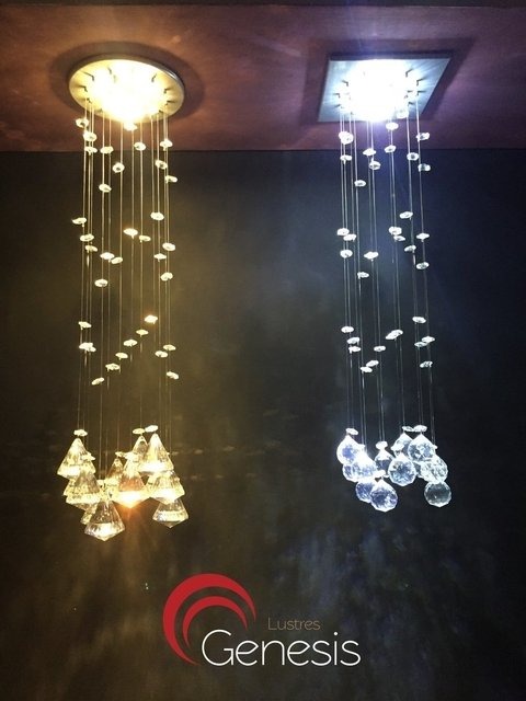 Luminária embutida em cristal Oceanvs para cabeceira de cama e lavabos da marca Lustres Gênesis. Lustres Gênesis loja online de Lustres e Iluminação Decorativa